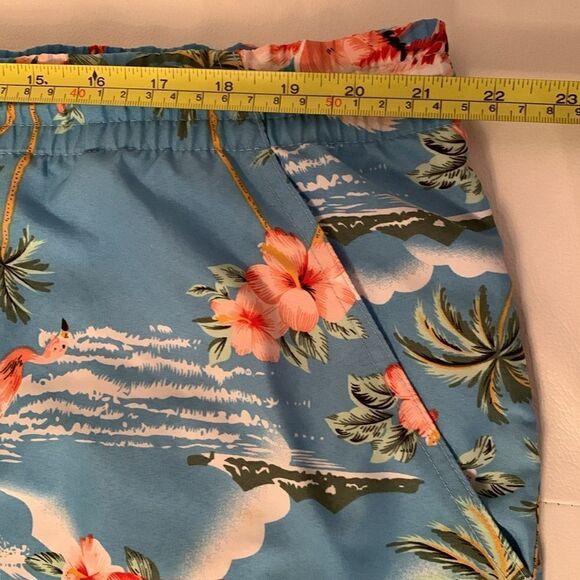Men’s Swimming Trunks By SSLR Quick Dry Tropical Print Size 40 - Picture 3 of 9
